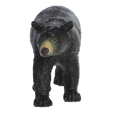 Aurora Toys Medium Black Habitat 11.5" Black Bear Soft Play Figure Timeless Toy