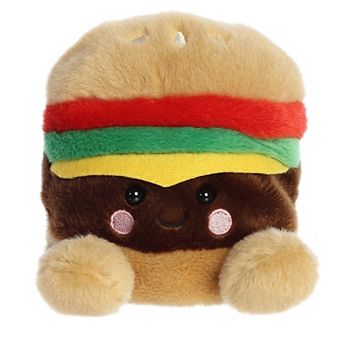 Aurora Mini Brown Palm Pals 5" Charles Cheeseburger Adorable Stuffed Animal