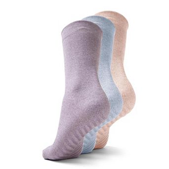 Gripjoy Men's Crew Socks With Grips (pack Of 3)