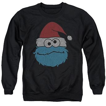 Sesame Street Cookie Monster Christmas Adult Crewneck Sweatshirt