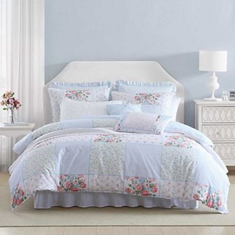 Laura Ashley Lifestyles Hope Patchwork Floral Comforter Set