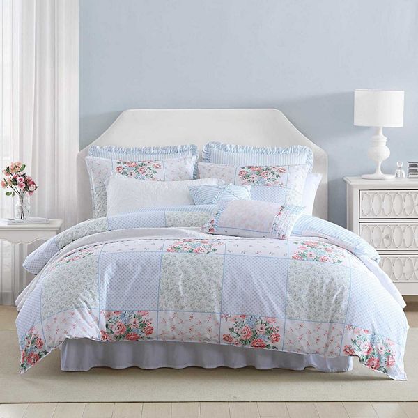 Laura Ashley Lifestyles Hope Patchwork Floral Comforter Set