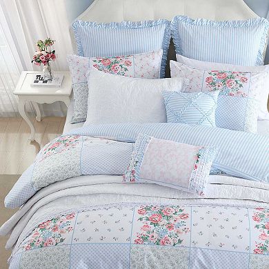 Laura Ashley Lifestyles Hope Patchwork Floral Comforter Set