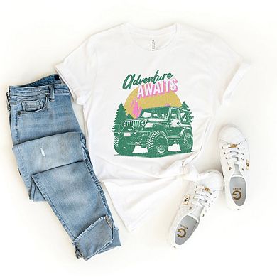 Adventure Awaits Jeep Short Sleeve Graphic Tee