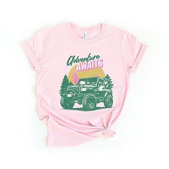 Adventure Awaits Jeep Short Sleeve Graphic Tee