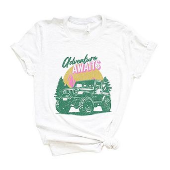Adventure Awaits Jeep Short Sleeve Graphic Tee