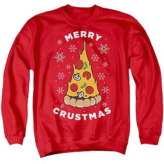 Merry Christmus Christmas Pizza Unisex Adult Crewneck Sweatshirt Sweater