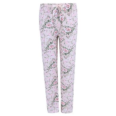 Gabriella Women's Long Sleeve & Pant Pink Floral Set