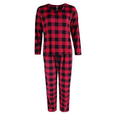 Women's Buffalo Plaid Pajama Sleep Set
