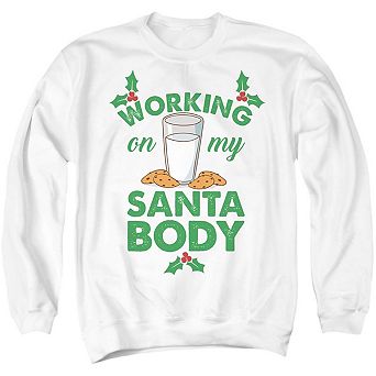 Working My Santa Body Christmas Unisex Adult Crewneck Sweatshirt Sweater