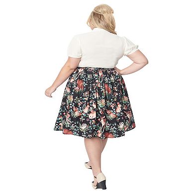 Unique Vintage 1960s Plus Size Swing Skirt