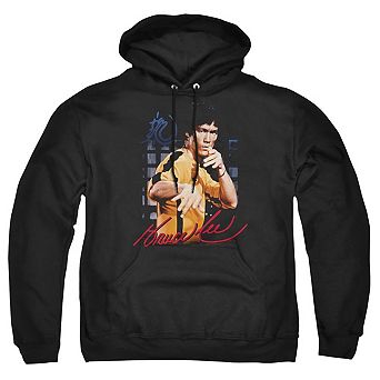 Bruce Lee Yellow Jumpsuit Adult Pull Over Hoodie