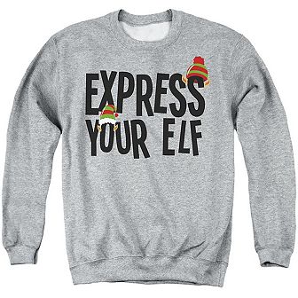 Express Your Christmas Elf Unisex Adult Crewneck Sweatshirt Sweater