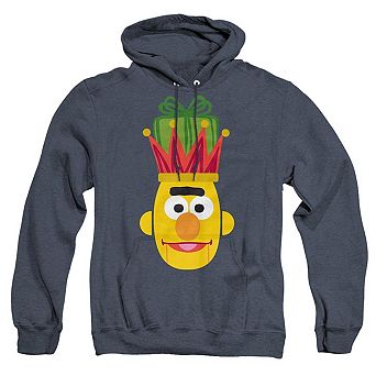 Sesame Street Christmas Nutcracker Bert Adult Heather Hoodie