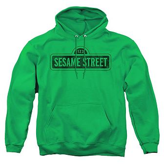 Sesame Street One Color Dark Adult Pull Over Hoodie