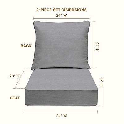 Outdoor Deep Seating Cushion Set