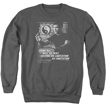 Bruce Lee No Way As A Way Adult Crewneck Sweatshirt