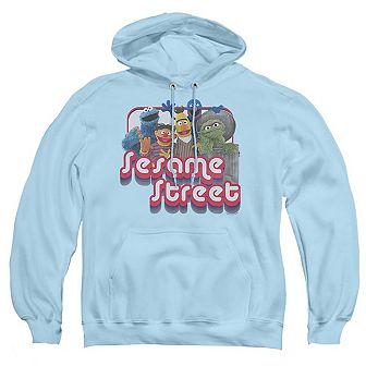 Sesame Street Groovy Group Adult Pull Over Hoodie