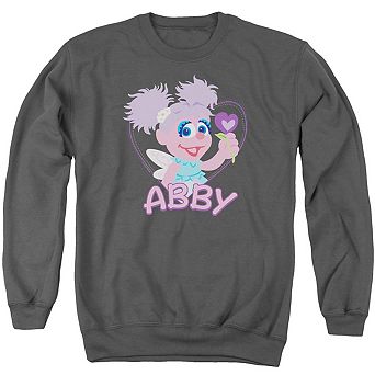 Sesame Street Flat Abby Adult Crewneck Sweatshirt