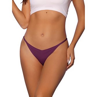 Women's V-waisted Underwear Ruched Invisibles Breathable No Trace Thongs