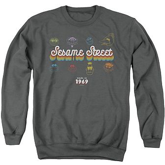Sesame Street Made In 1969 Adult Crewneck Sweatshirt