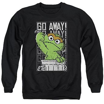 Sesame Street Go Away Adult Crewneck Sweatshirt