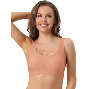 Sports Bra For Women's, Wirefree Lightly Push Up Workout Yoga Sleep Comfort Bralette