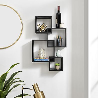 Blocchetto Intersecting Cubes Wall Shelf Unit - Horizontal Or Vertical