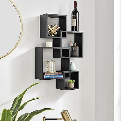 Blocchetto Intersecting Cubes Wall Shelf Unit - Horizontal Or Vertical