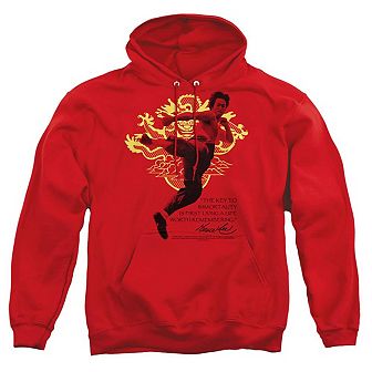 Bruce Lee Immortal Dragon Adult Pull Over Hoodie