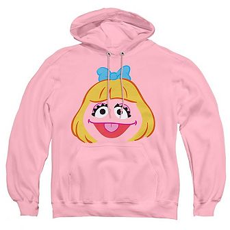 Sesame Street Prairie Dawn Face Adult Pull Over Hoodie