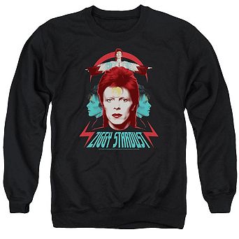 David Bowie Ziggy Heads Adult Crewneck Sweatshirt