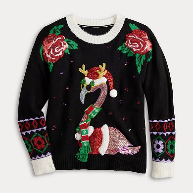 Women's Jollidays Long Sleeve Crewneck Pullover Sweater