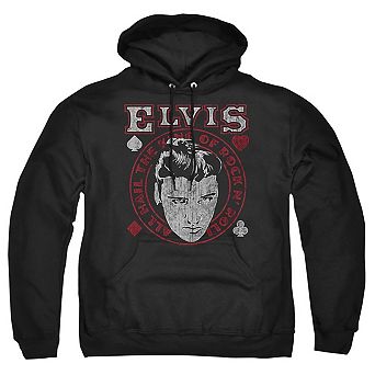 Elvis Presley Hail The King Adult Pull Over Hoodie