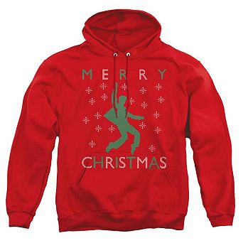 Elvis Dancing Ugly Christmas Adult Pull Over Hoodie