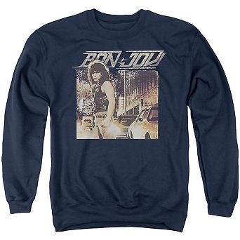 Bon Jovi Runaway Jon Adult Crewneck Sweatshirt