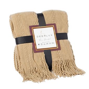 Decorative Throw Blanket, Lightweight, Breathable, All-season, Ideal For Lounging, Gifting