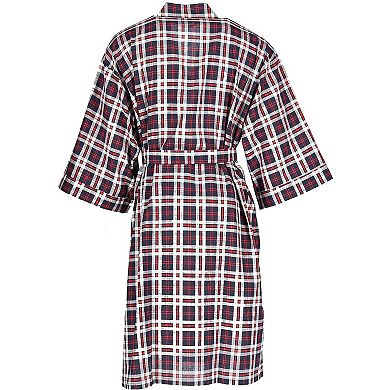 Men's Plaid Broadcloth Robe