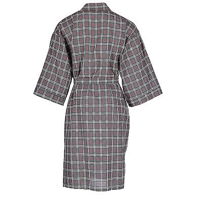 Men's Plaid Broadcloth Robe