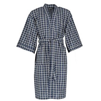 Men's Plaid Broadcloth Robe