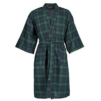 Men's Plaid Broadcloth Robe