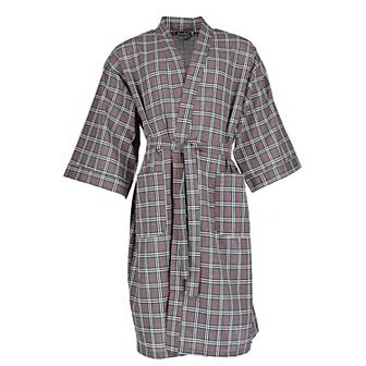 Men's Plaid Broadcloth Robe