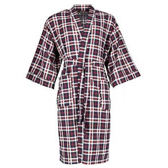 Men's Plaid Broadcloth Robe