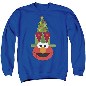 Sesame Street Christmas Nutcracker Elmo Adult Crewneck Sweatshirt
