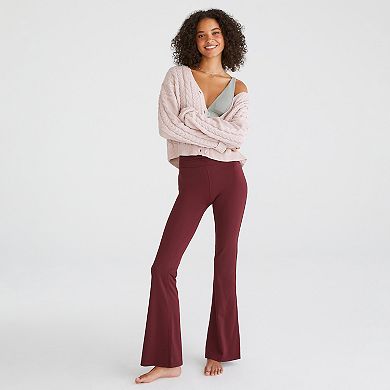 Juniors' Aeropostale Airsoft Cinch Flare Leggings