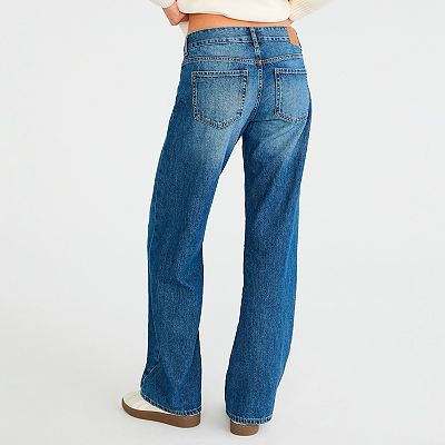 Juniors' Aeropostale Low Rise Baggy Wide Leg Denim Jeans