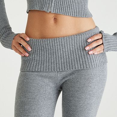 Juniors' Aeropostale Fold Over Flare Pants