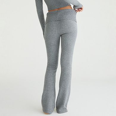 Juniors' Aeropostale Fold Over Flare Pants