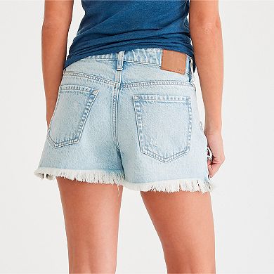 Juniors' Aeropostale High Rise Light Crossover Shorts
