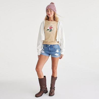 Juniors' Aeropostale High Rise Medium Destroy Shorts